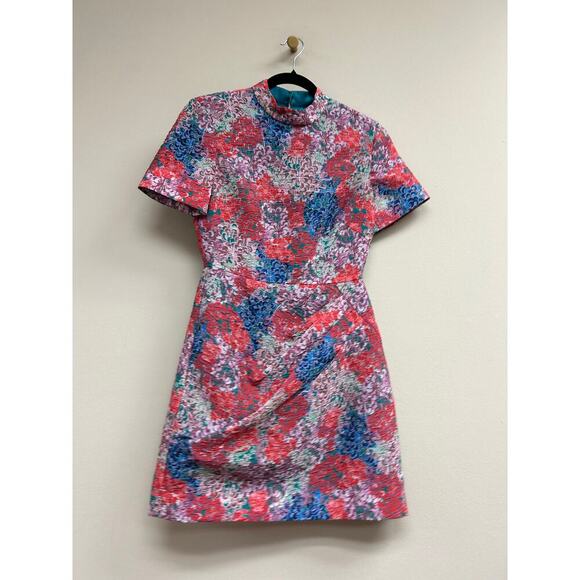 SALONI Florentina Sea Draped Mini Dress Size 2 - NWT - Picture 4 of 5